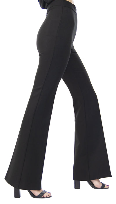 Silvian Heach Pantalone nero vita alta a zampa. PGP21545PA (6548351582343)