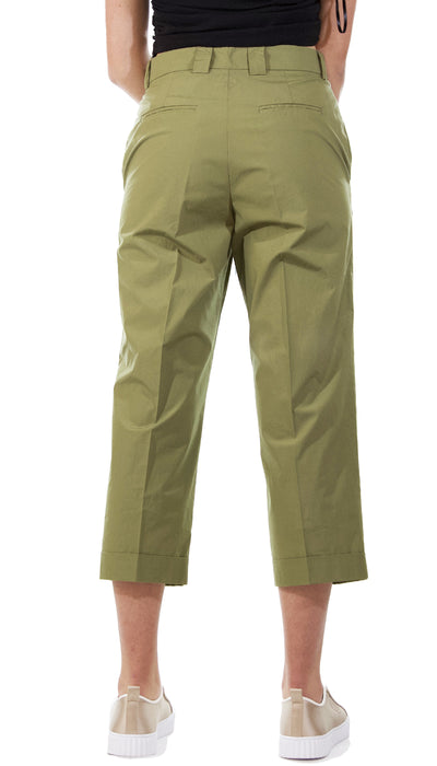 Twinset Milano Pantalone in popeline a vita alta. 191TT2232 (6581680078983)