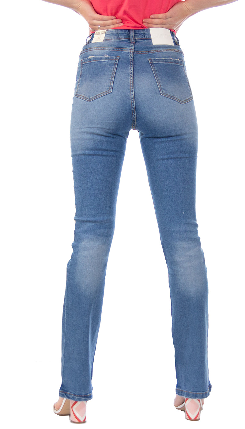 Silvian Heach Jeans modello vita alta a zampetta. PGP21675JE (6541648199815)