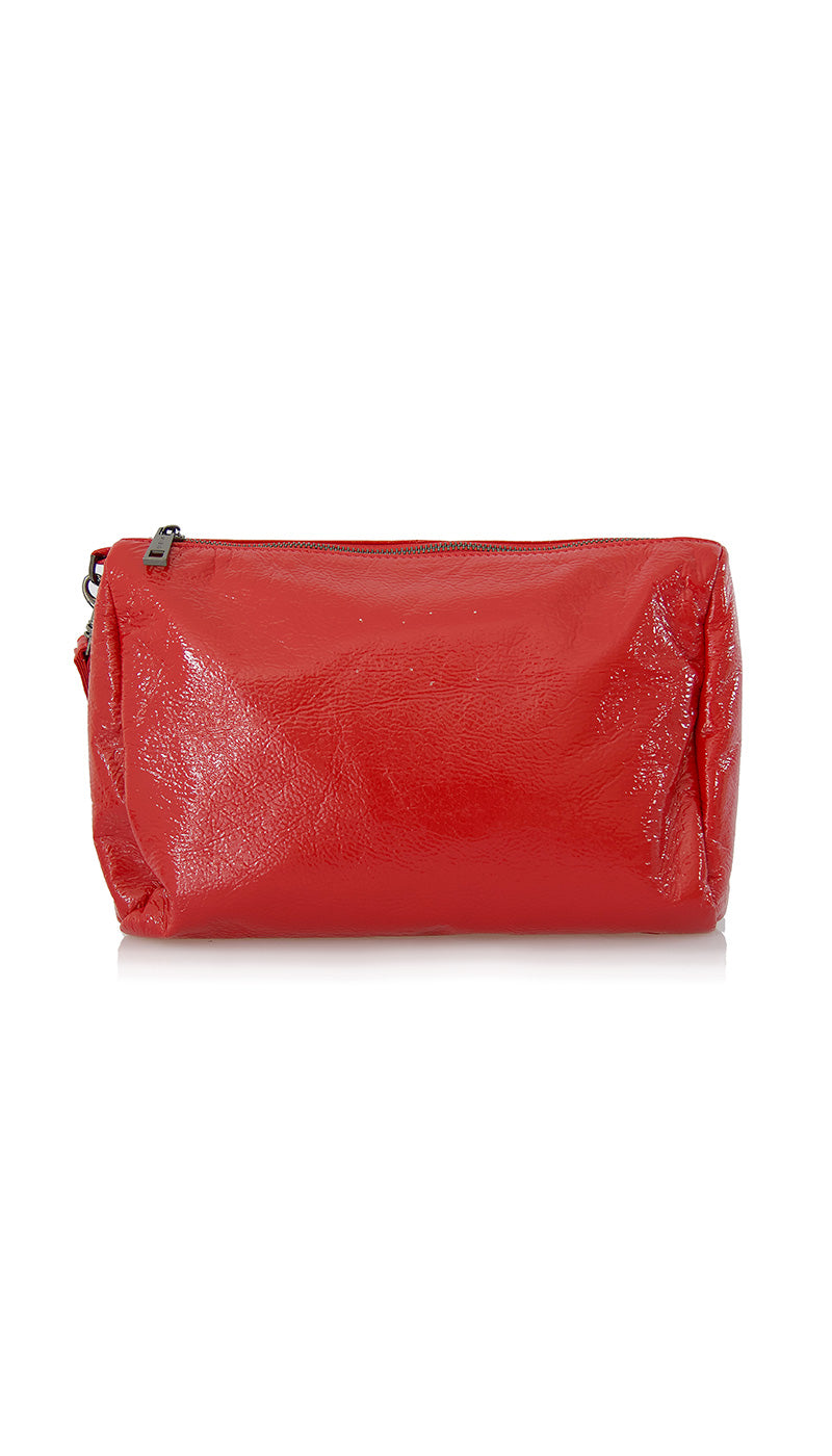 Beauty Mia Bag rossa in ecopelle effetto vernice - Luisa Trendy (5162534404231)