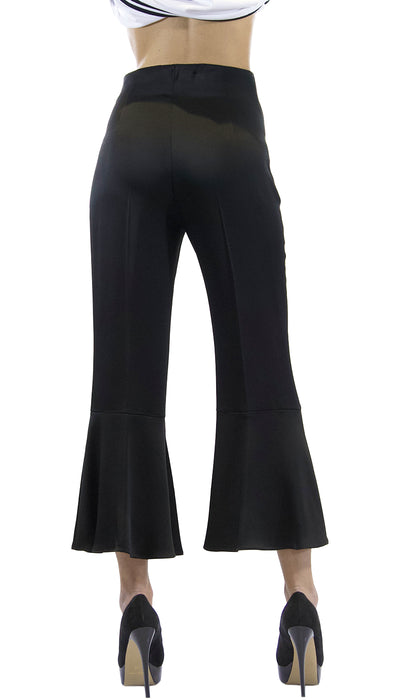 Twinset Milano Pantalone cropped in envers satin. TA824E (6566238224519)