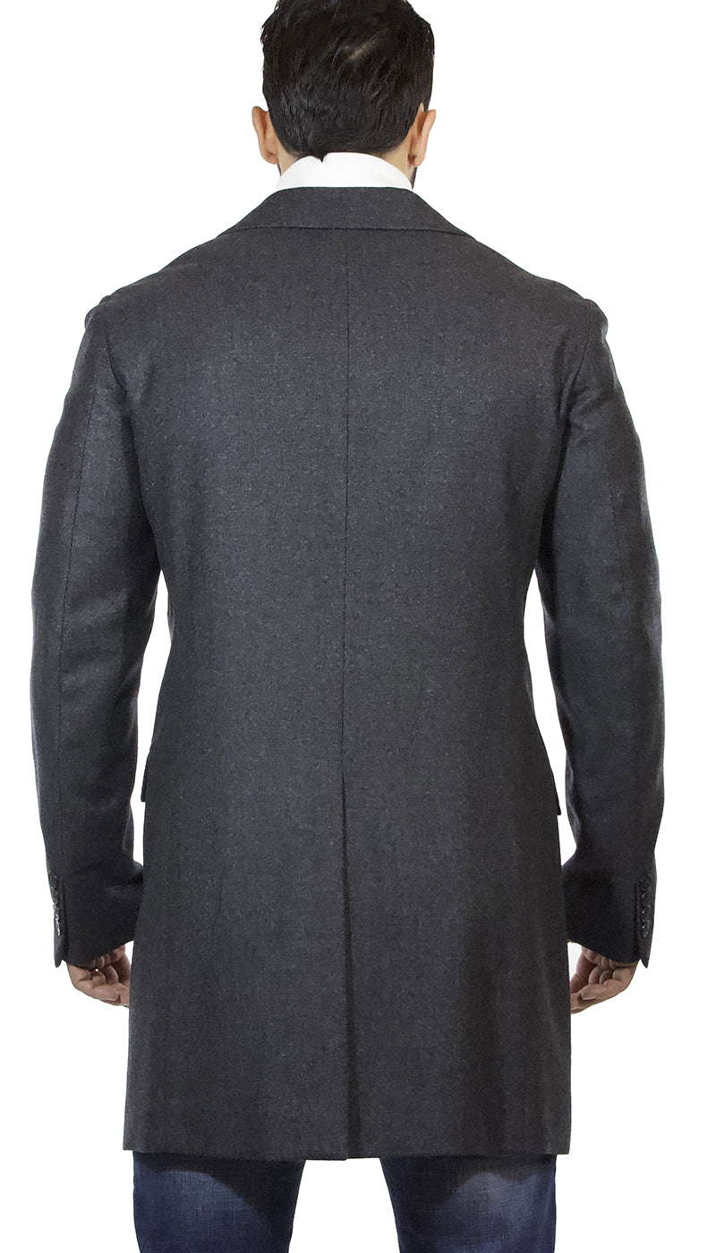 Cappotto lungo uomo Brian Dales grigio in lana. JK2129 S19 - Luisa Trendy (5210065076359)