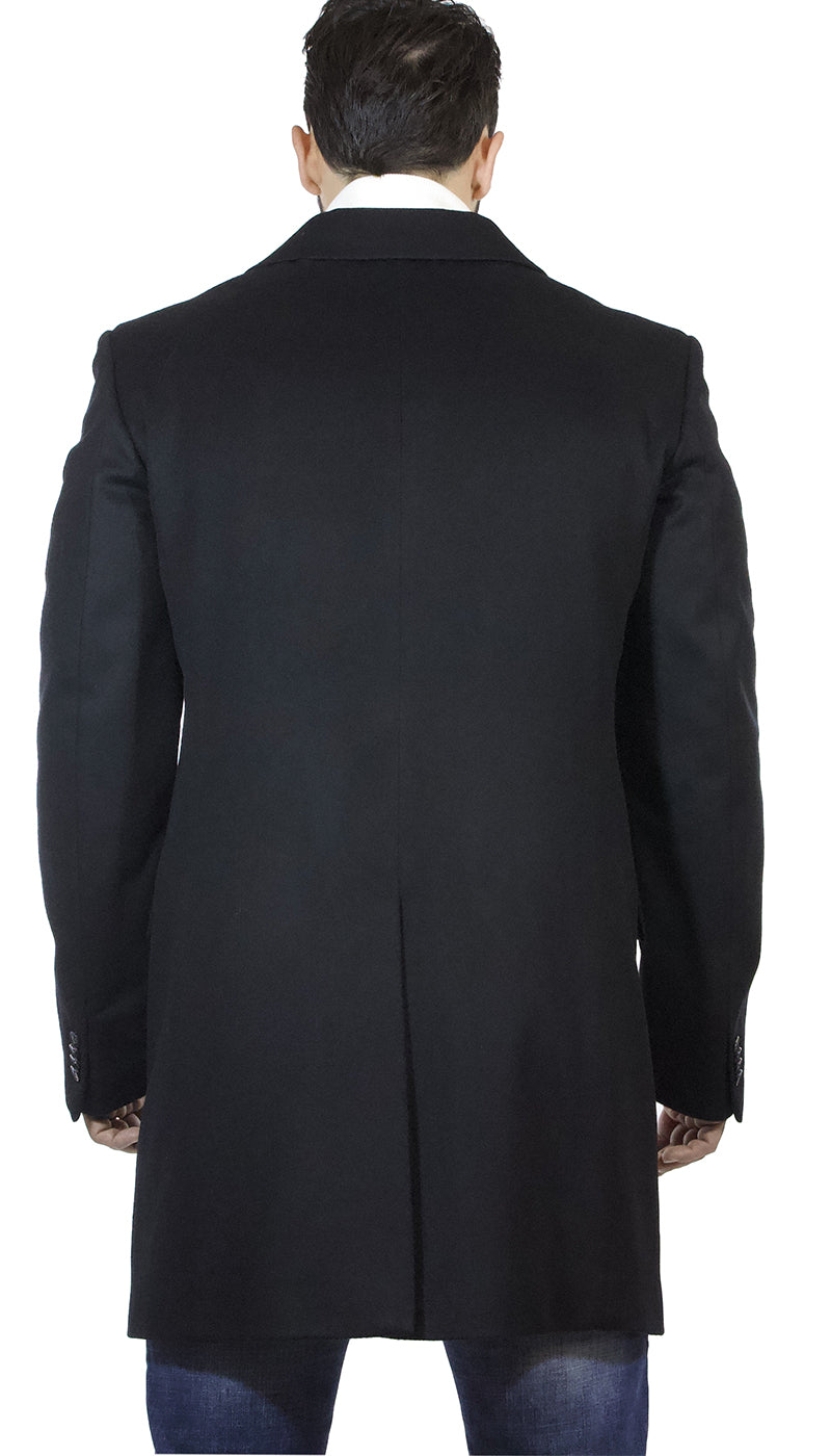 Cappotto lungo uomo Brian Dales nero in lana. JK3185 S21 - Luisa Trendy (5210041188487)