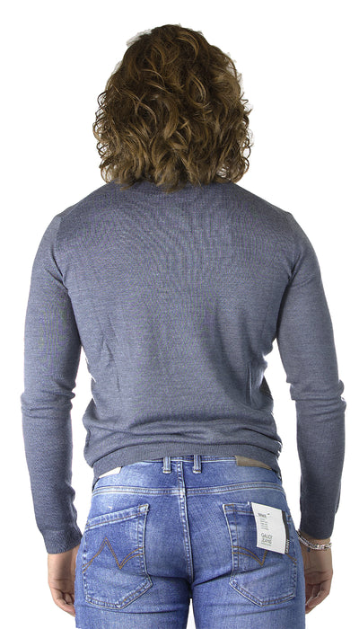 Havana & co Maglia dolcevita grigio in lana merino. H0389D / T7086 (6649849020551)