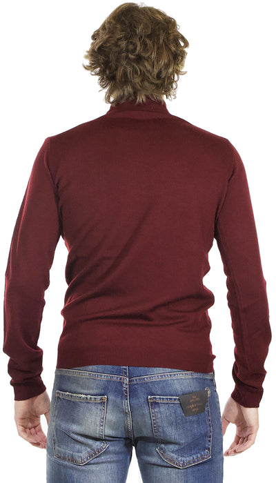 Maglia dolcevita uomo Havana & co bordeaux in lana collo a vulcano.  H0389L / T7086 - Luisa Trendy (5210982776967)