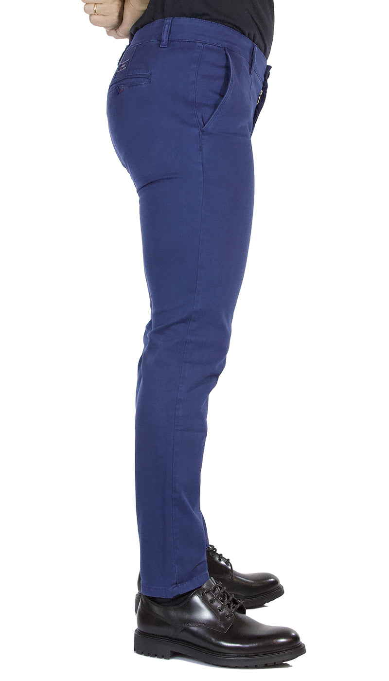 Pantalone uomo Havana & co tasche america in cotone blu carta da zucchero. H7600WA T5369ELT - Luisa Trendy (5209283461255)