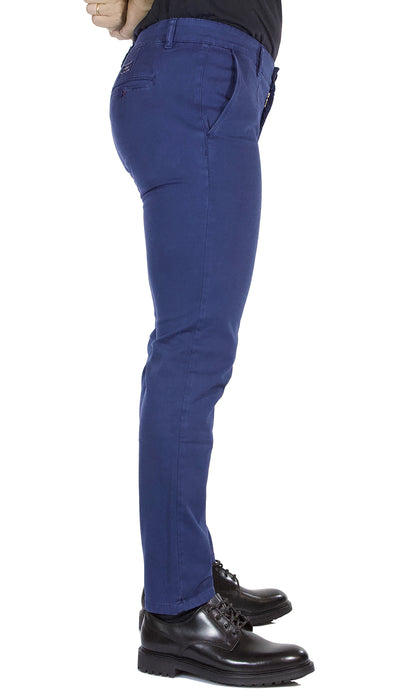 Pantalone uomo Havana & co tasche america in cotone blu carta da zucchero. H7600WA T5369ELT - Luisa Trendy (5209283461255)