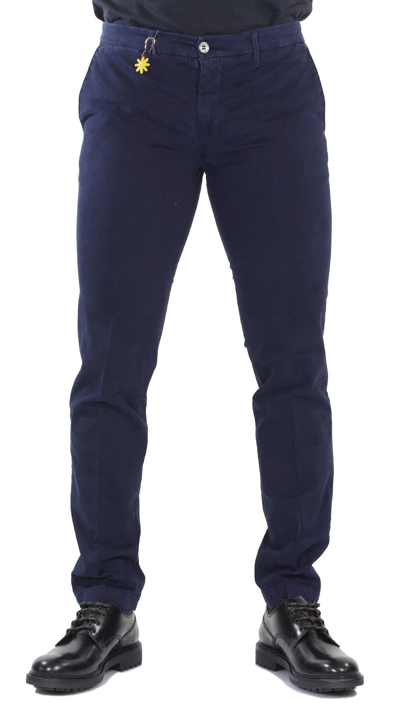 Pantalone uomo Manuel Ritz tasche america modello skinny fit in cotone blu. 2332P1578T 173830 - Luisa Trendy (5209274777735)