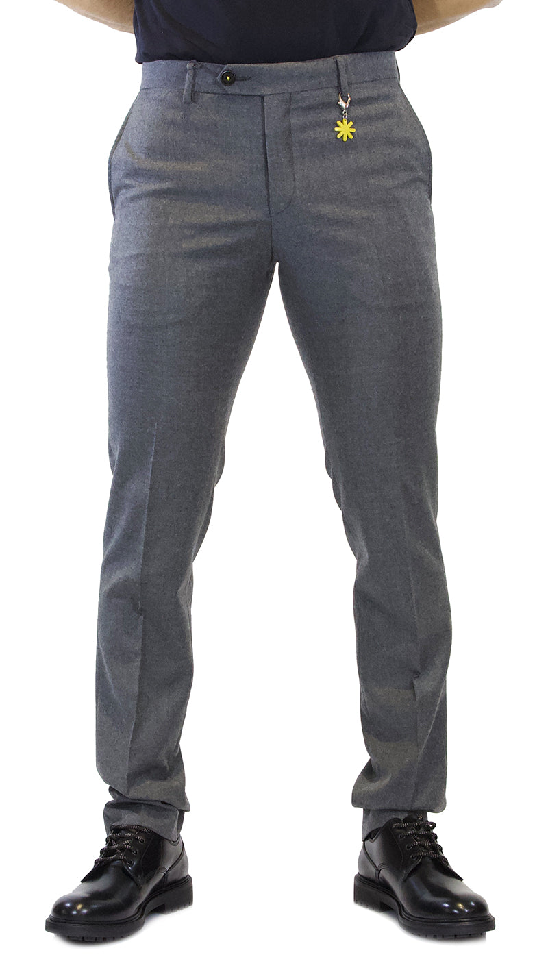 Pantalone uomo Manuel Ritz in lana grigio. 2332P1858 170502 - Luisa Trendy (5208763203719)