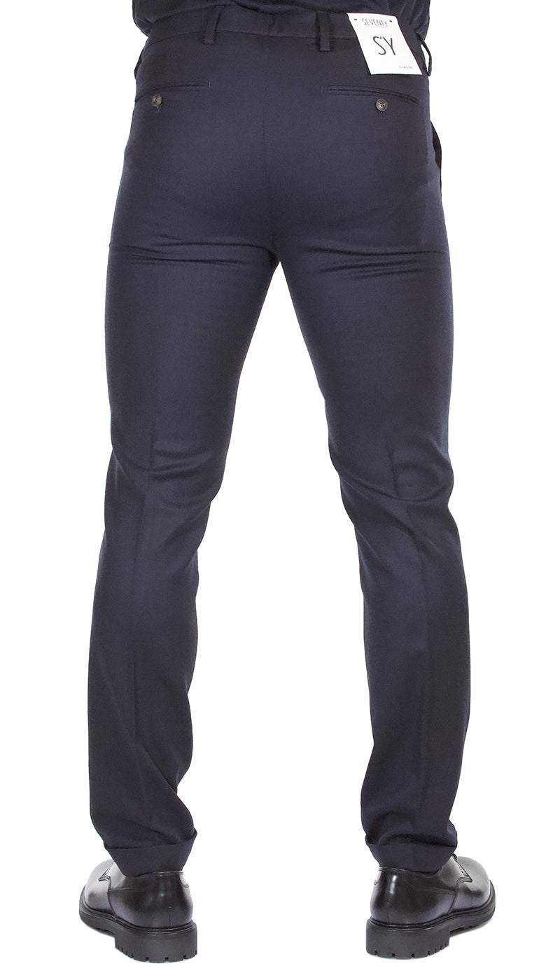 Pantalone uomo Seventy in lana blu. PT002570 150199 - Luisa Trendy (5209279758471)