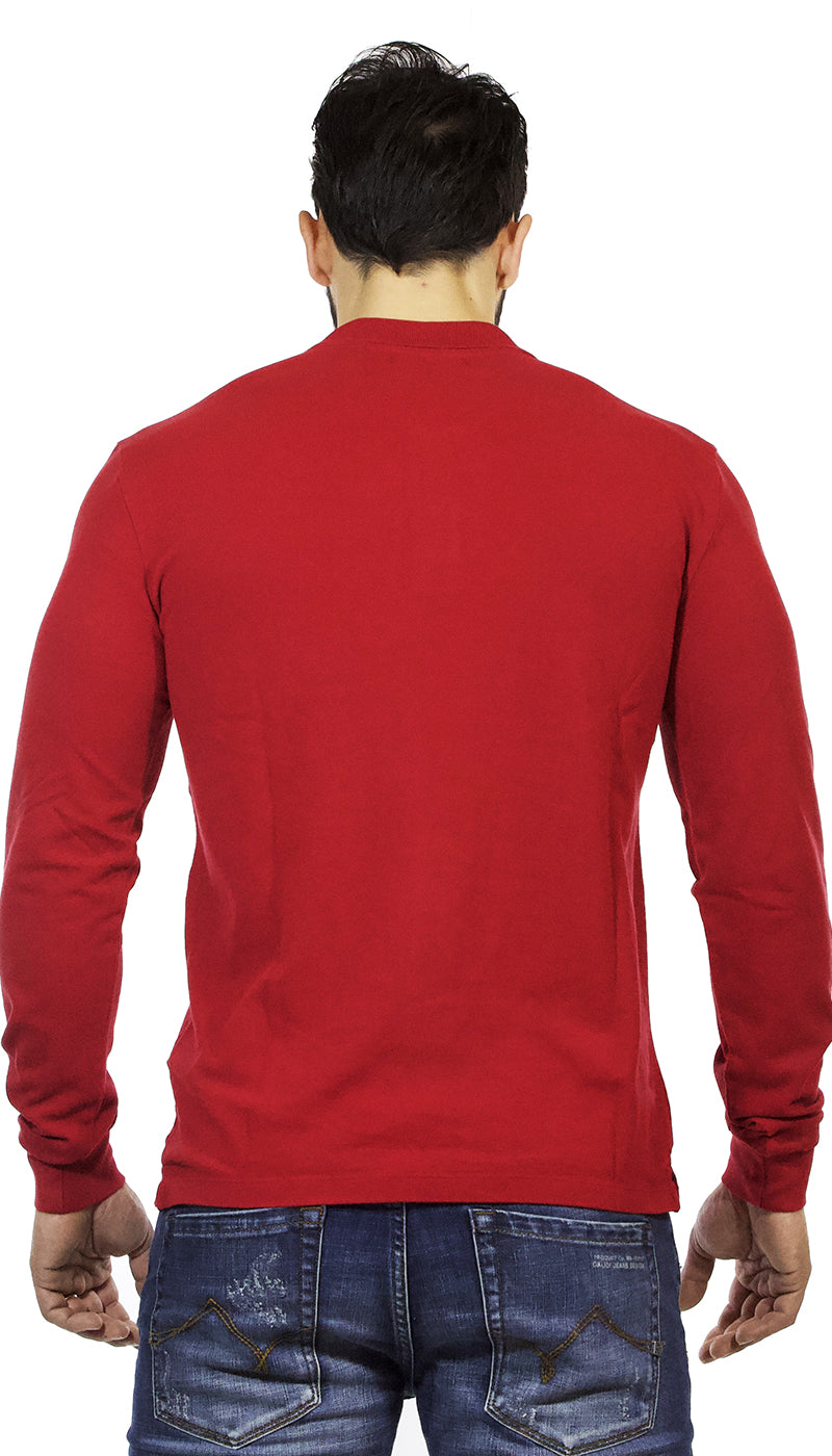 Polo uomo Gaudì Jeans in cotone piquet rossa. 921BU64043 - Luisa Trendy (5209356894343)