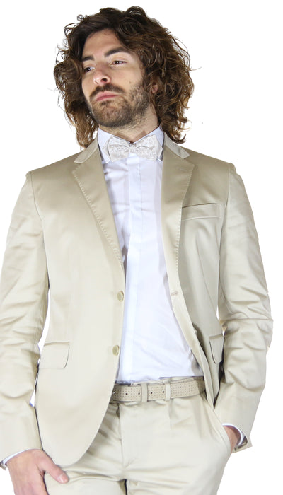 Brian Dales Uomo Abito beige in raso. (6686821679239)