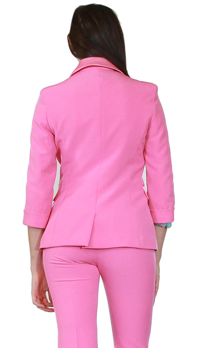 Denny Rose Jeans Blazer bi-stretch doppiopetto.