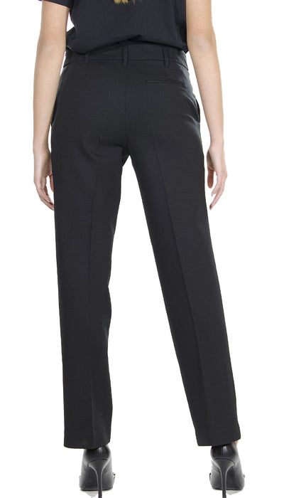 Twinset Milano Pantalone nero in punto milano. 212TP2062 (6618247069831)