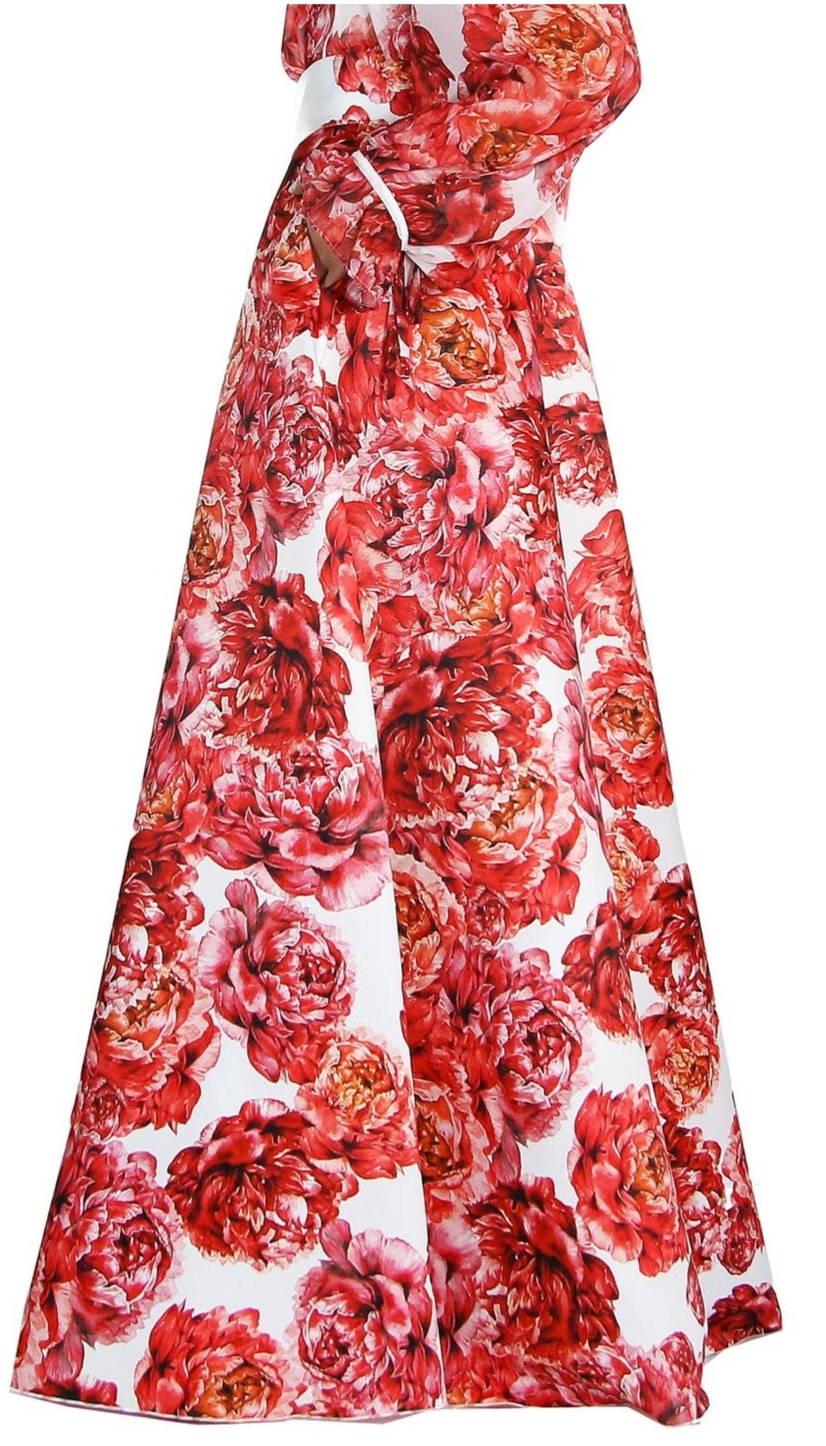 Atelier Legora Gonnellone fantasia rose rosse. Gonna - Boutique Luisa Trendy