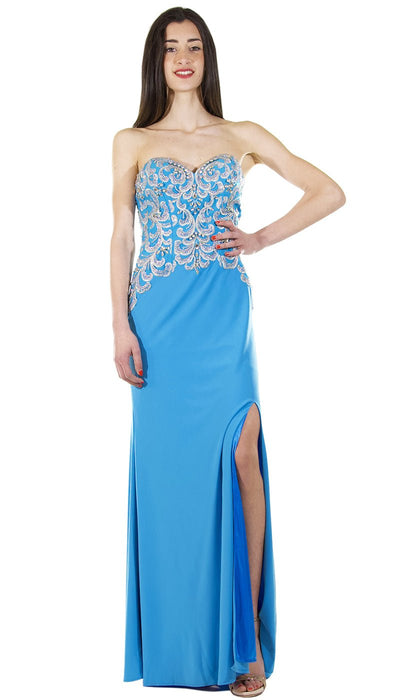 Avantgarde Abito lungo a sirena con strass. Vestiti - Boutique Luisa Trendy