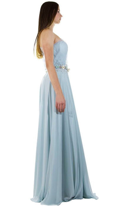 Avantgarde Abito lungo stile impero in voile monospalla. Vestiti - Boutique Luisa Trendy