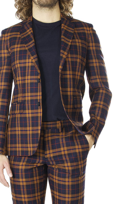 Brian Dales Abito in lana fantasia check. JK3964 GA81 Abiti e giacche - Boutique Luisa Trendy