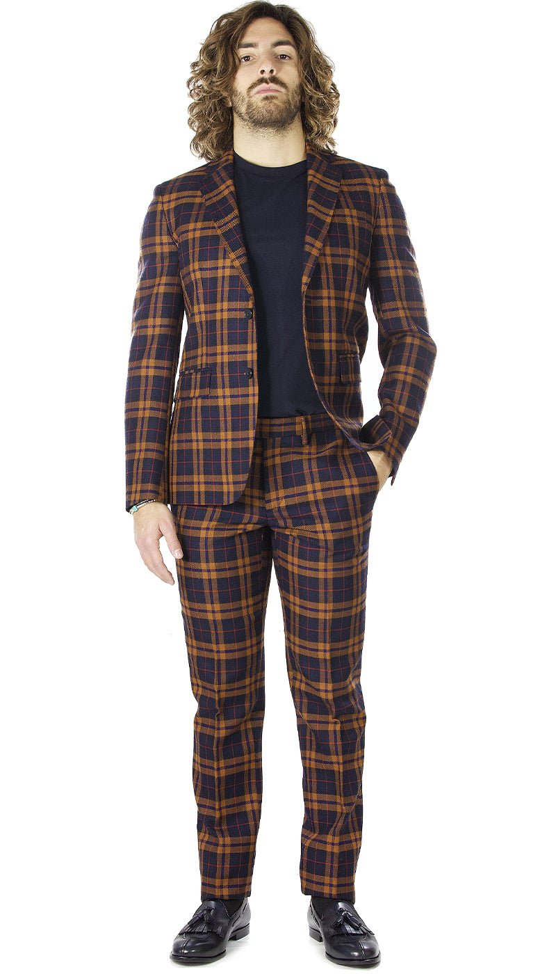 Brian Dales Abito in lana fantasia check. JK3964 GA81 Abiti e giacche - Boutique Luisa Trendy