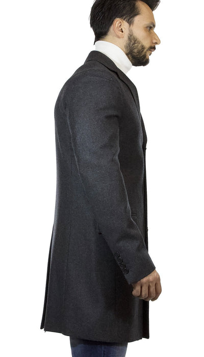 Brian Dales Cappotto lungo uomo grigio in lana Capispalla Uomo - Boutique Luisa Trendy