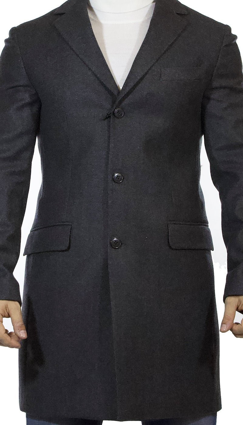 Brian Dales Cappotto lungo uomo grigio in lana Capispalla Uomo - Boutique Luisa Trendy