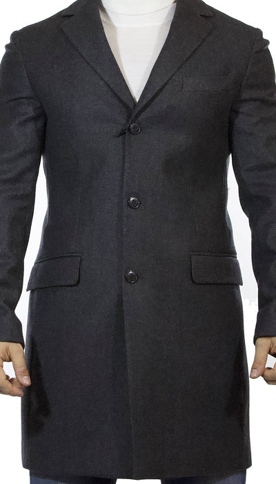 Brian Dales Cappotto lungo uomo grigio in lana Capispalla Uomo - Boutique Luisa Trendy