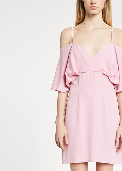 Denny Rose abito donna rosa con scollo stile impero e spalline. Vestiti - Boutique Luisa Trendy