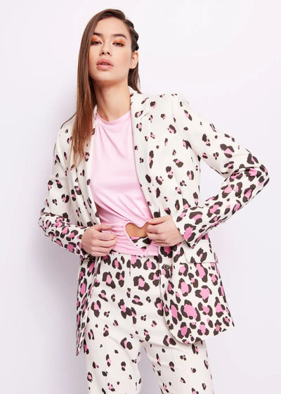 Denny Rose Blazer stampa animalier