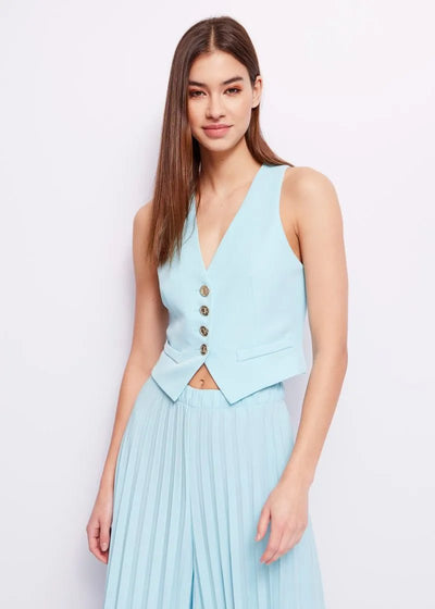 Denny Rose Gilet in tessuto stretch T-Shirt e top - Boutique Luisa Trendy