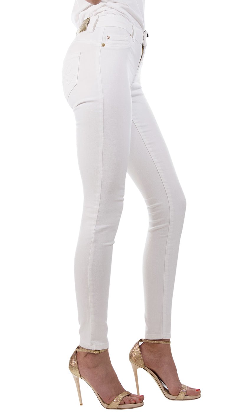 Denny Rose Jeans Jeans bianco con fondo a sigaretta. 111ND25006_2124 Jeans - Boutique Luisa Trendy