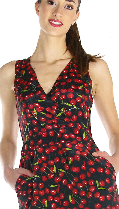 Denny Rose Jeans Tuta in raso con stampa all over. Vestiti - Boutique Luisa Trendy