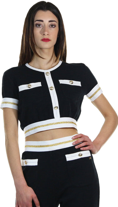 Denny Rose Maglia corta in bouclè. Maglie e cardigan Donna - Boutique Luisa Trendy