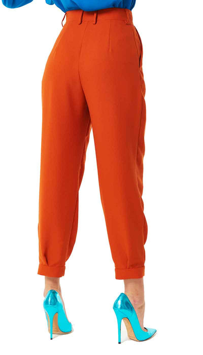 Denny Rose Pantalone donna con doppia pences a vita alta. Pantalone Donna - Boutique Luisa Trendy
