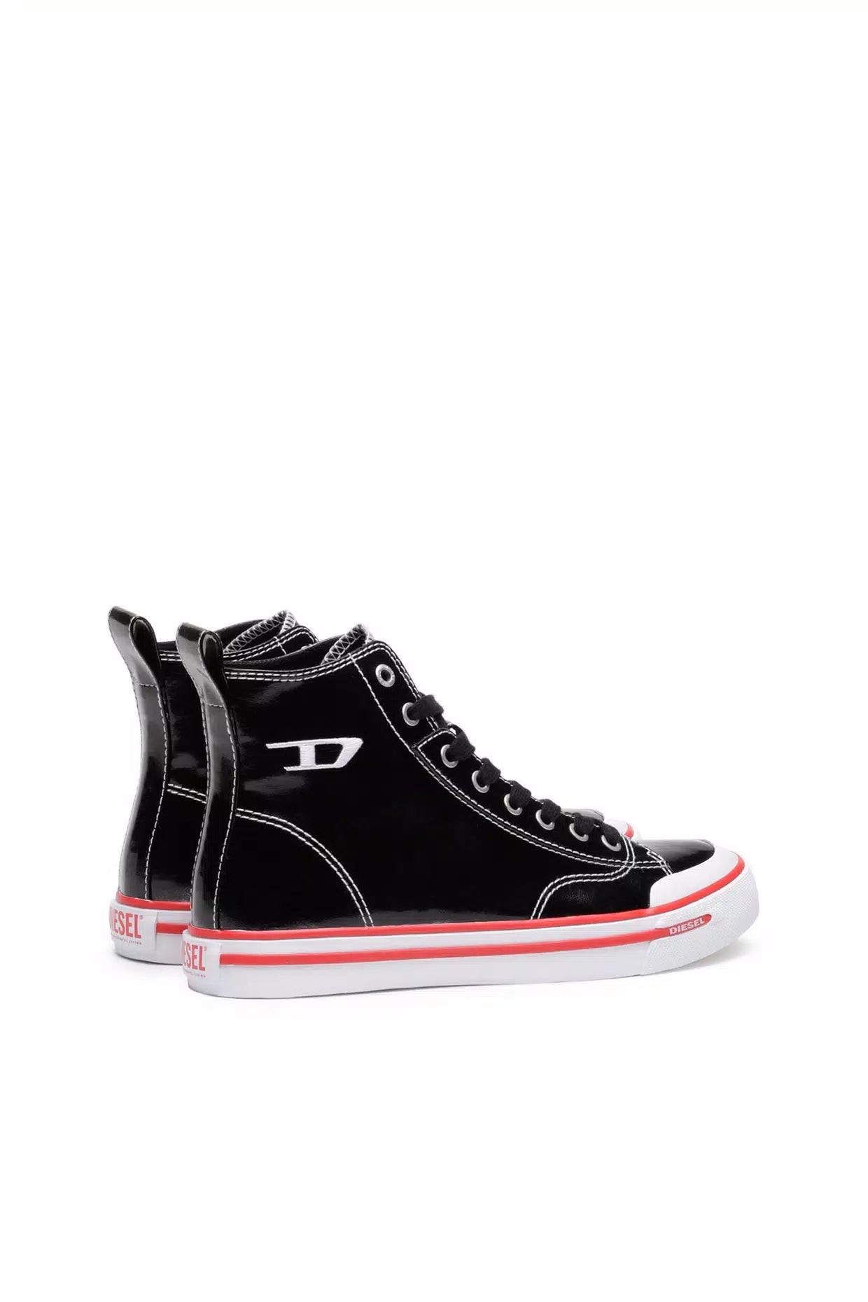 Diesel Sneaker alte da uomo in vinile lucido. S - Athos Mid Scarpe Uomo - Boutique Luisa Trendy