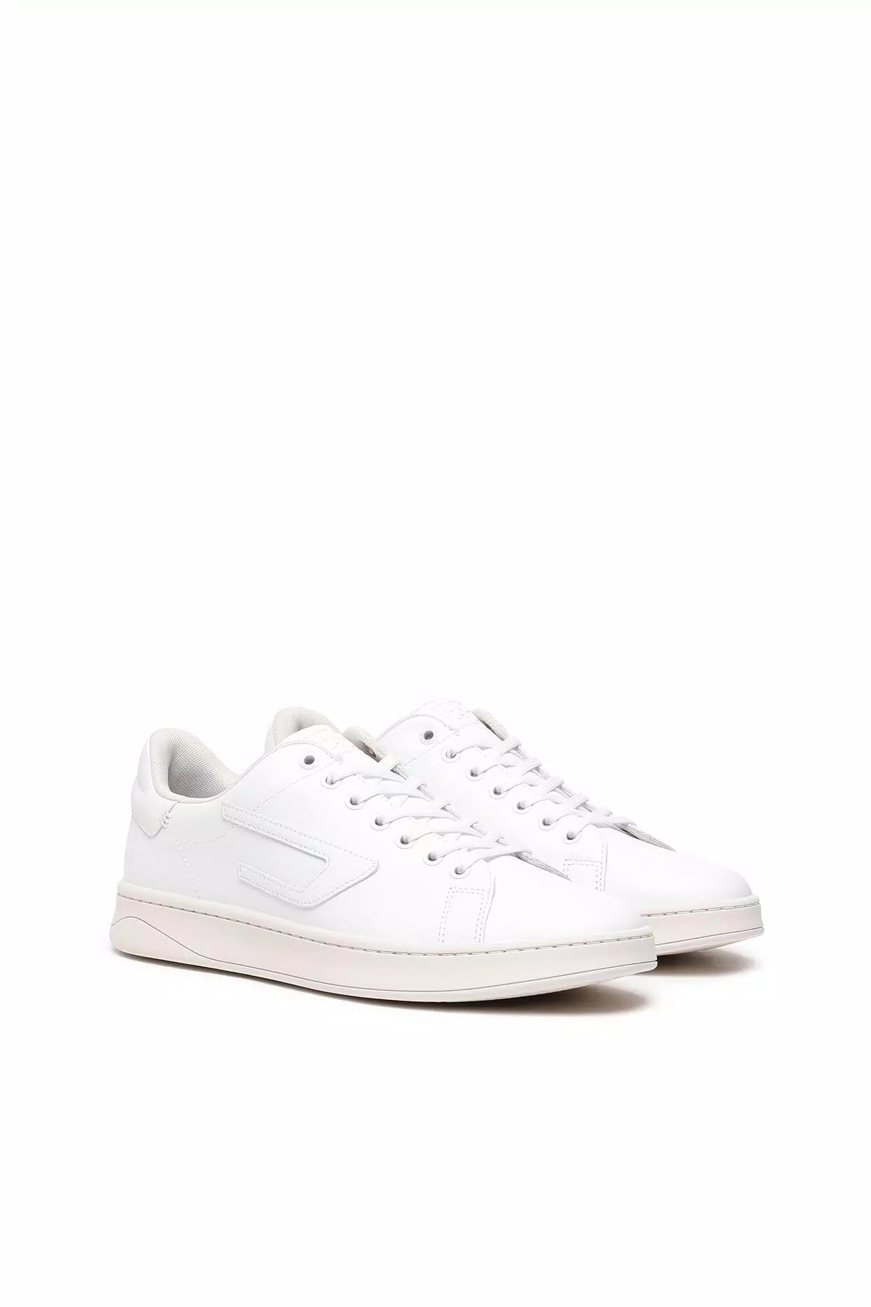 Diesel Sneaker bassa in pelle con patch D Scarpe Uomo - Boutique Luisa Trendy