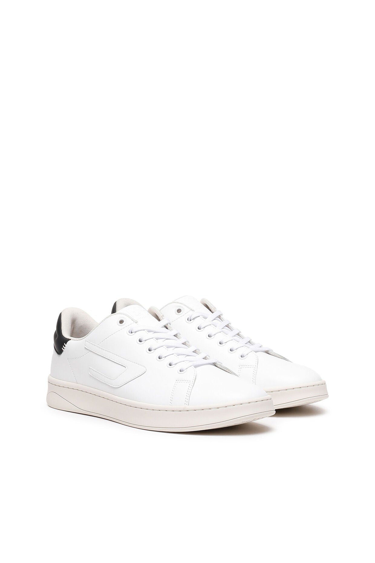 Diesel Sneaker basse in pelle con patch D Scarpe Uomo - Boutique Luisa Trendy