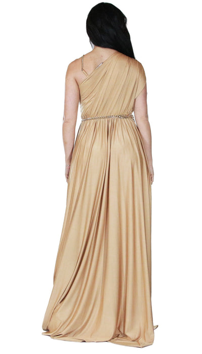 DiveDivine Abito lungo monospalla in tessuto stretch Vestiti - Boutique Luisa Trendy