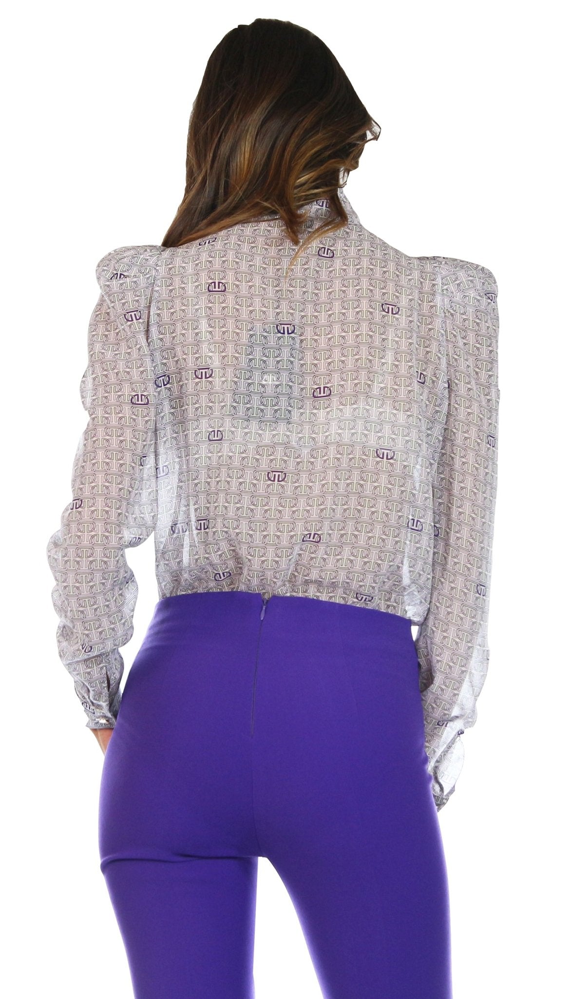 DiveDivine Camicia a body con fiocco stampa logo Bluse e camicie - Boutique Luisa Trendy