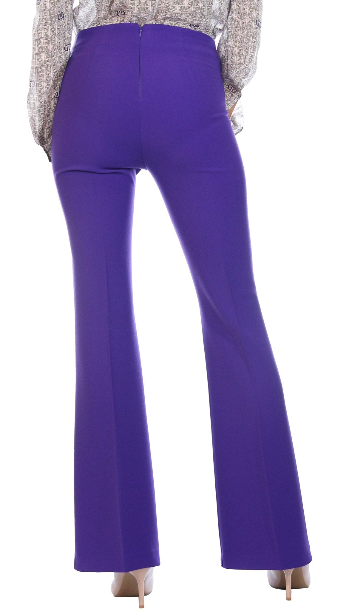 DiveDivine Pantalone in crêpe a zampa Pantalone Donna - Boutique Luisa Trendy