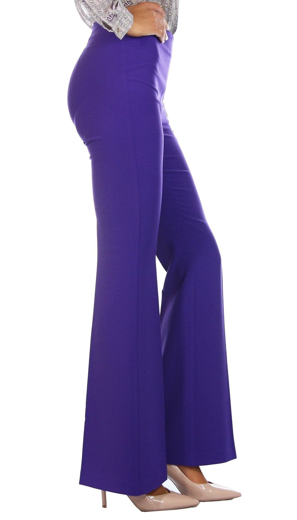 DiveDivine Pantalone in crêpe a zampa Pantalone Donna - Boutique Luisa Trendy