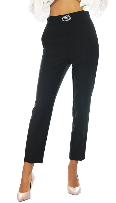 DiveDivine Tailleur in crêpe con collo sciallato in strass Tailleur - Boutique Luisa Trendy