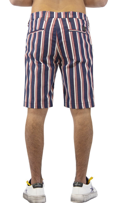 Entre Amis Bermuda a righe con pences. P188340/1427 Pantaloni Uomo - Boutique Luisa Trendy