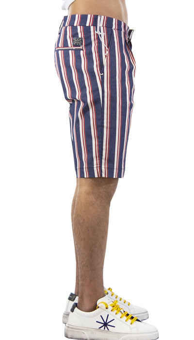 Entre Amis Bermuda a righe con pences. P188340/1427 Pantaloni Uomo - Boutique Luisa Trendy