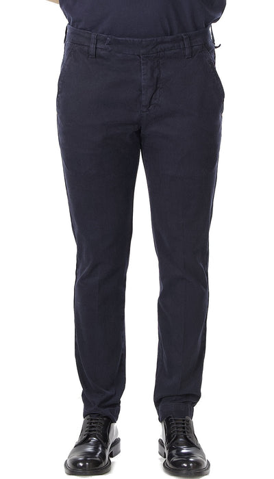 Entre Amis Collezione O'Sart Pantalone blu in raso di cotone corto con cinturino. Pantaloni Uomo - Boutique Luisa Trendy