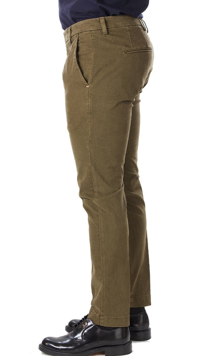 Entre Amis Collezione O'Sart Pantalone marrone micro fantasia corto con cinturino. Pantaloni Uomo - Boutique Luisa Trendy