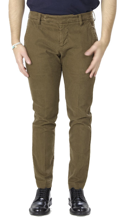 Entre Amis Collezione O'Sart Pantalone marrone micro fantasia corto con cinturino. Pantaloni Uomo - Boutique Luisa Trendy