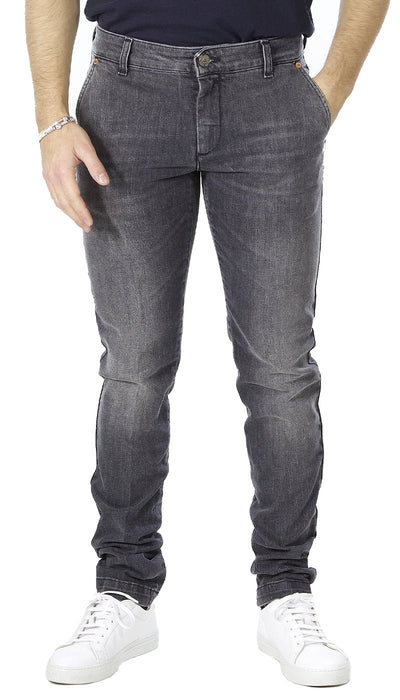 Entre Amis Jeans tasche america lavaggio grigio scuro. A228344/344L941 Jeans Uomo - Boutique Luisa Trendy