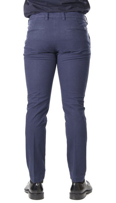 Entre Amis Pantalone corto blu con trama nido d'ape. A218188/1988 Pantaloni Uomo - Boutique Luisa Trendy