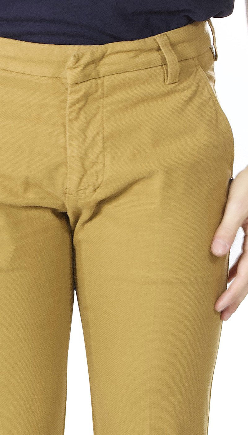 Entre Amis Pantalone corto cammello con trama nido d'ape. A218188/1988 Pantaloni Uomo - Boutique Luisa Trendy