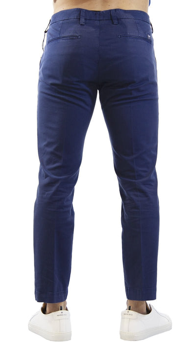 Entre Amis Pantalone uomo blu in gabardine di cotone tasca america corto. P218188/292 Pantaloni Uomo - Boutique Luisa Trendy